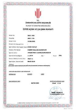 İşyeri Açma Ruhsatı